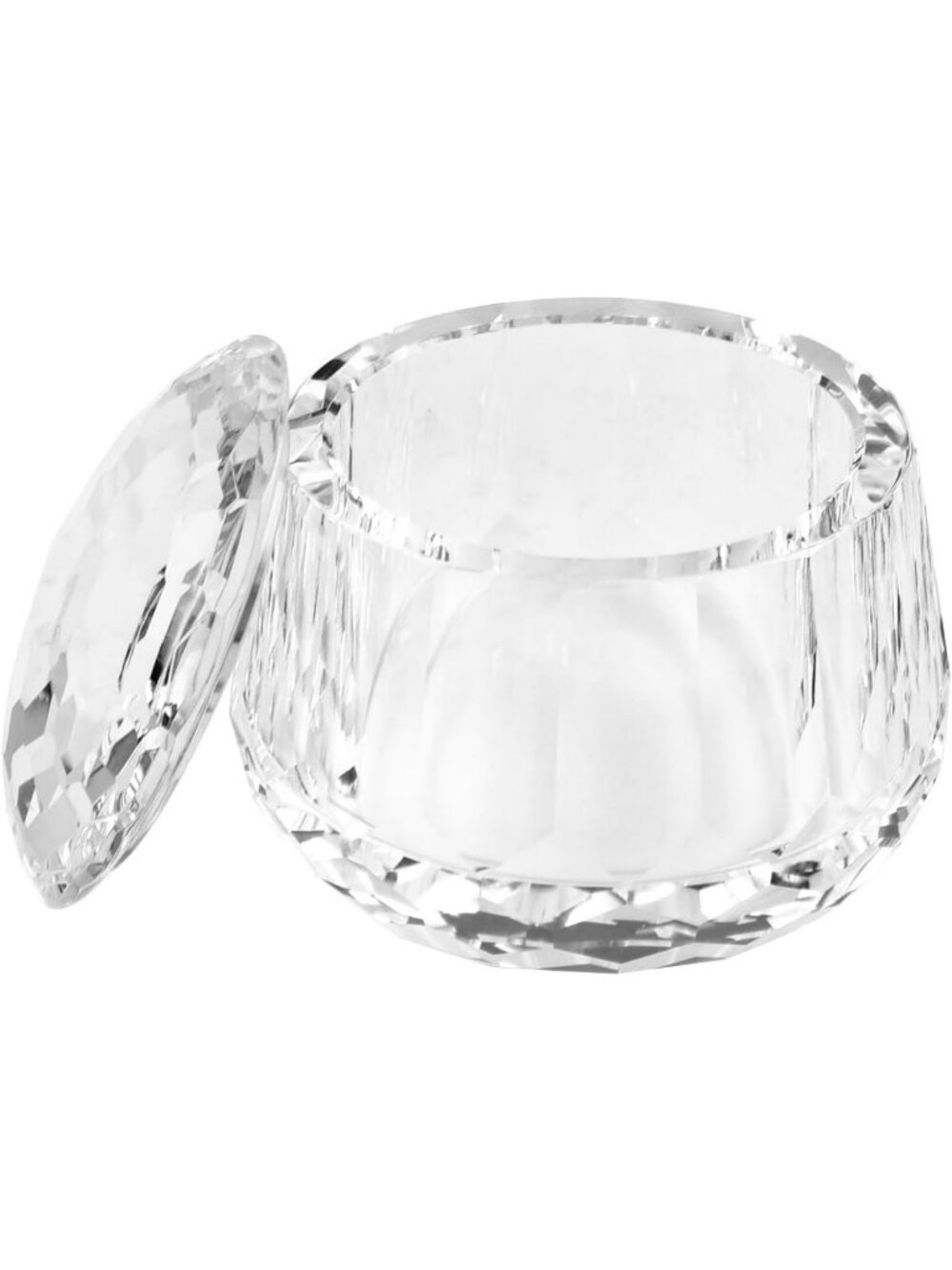 Elegant Crystal Candy Buffet Jar - Wedding Decor, Storage for Cotton Swabs